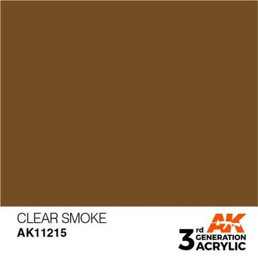 AK Interactive AK11215 Clear Smoke Acrylic Paint 17ml (3rd Generation)